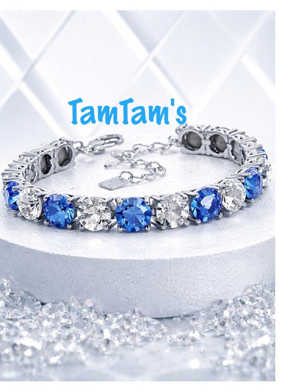 Park Lane Blue White Sapphire Snow Impression Tennis Bracelet Sold out!